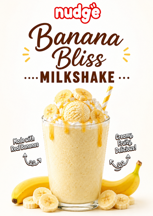 Banana Bliss milkshake- A3 poster