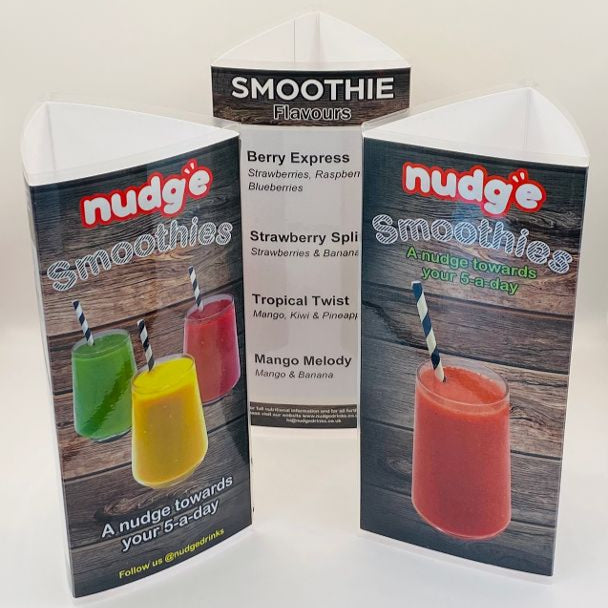 Nudge smoothies table talker menus